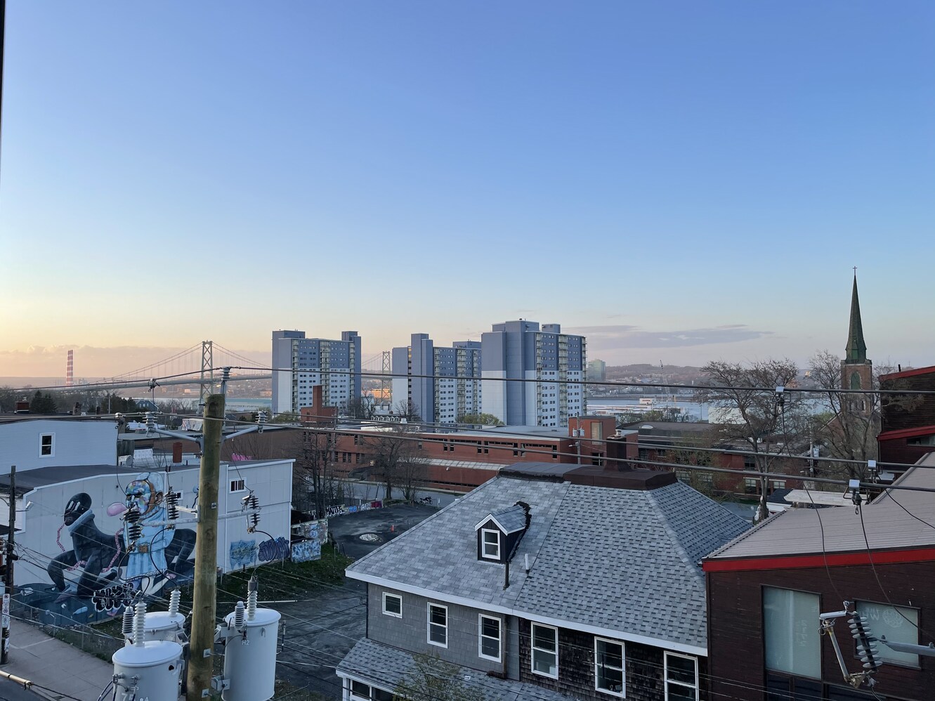 Twilight view (imagine if those apartments didn&rsquo;t exist&hellip;)