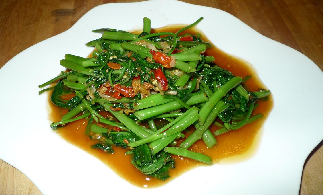 Stir-fried morning glory